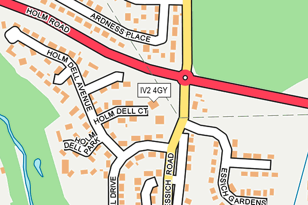 IV2 4GY map - OS OpenMap – Local (Ordnance Survey)