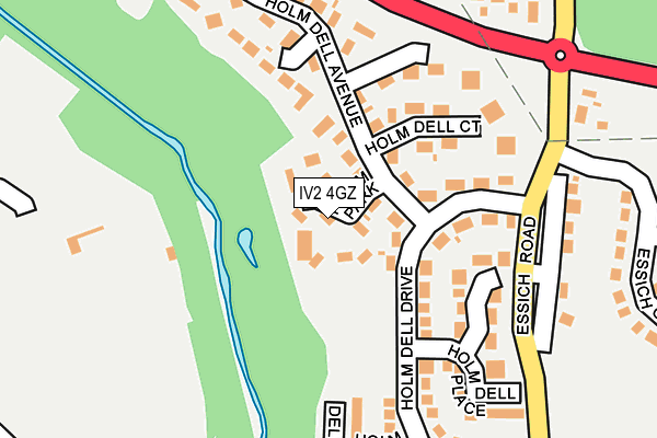 IV2 4GZ map - OS OpenMap – Local (Ordnance Survey)