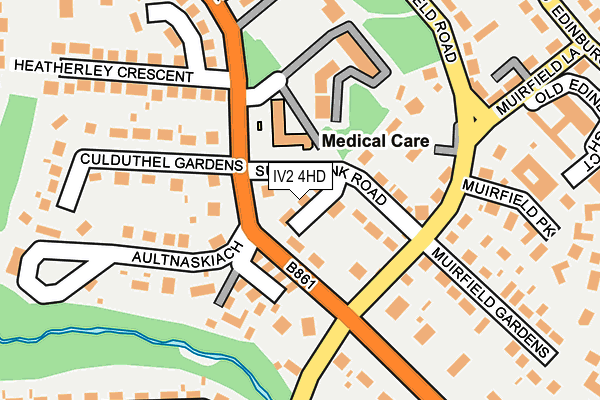 IV2 4HD map - OS OpenMap – Local (Ordnance Survey)