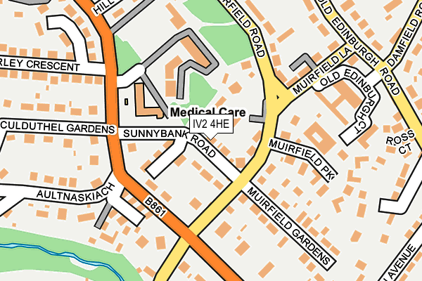 IV2 4HE map - OS OpenMap – Local (Ordnance Survey)