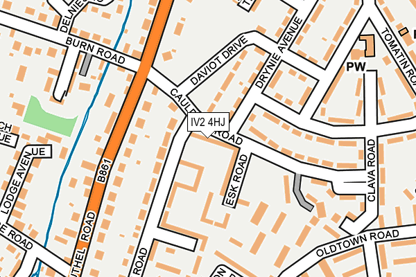 IV2 4HJ map - OS OpenMap – Local (Ordnance Survey)