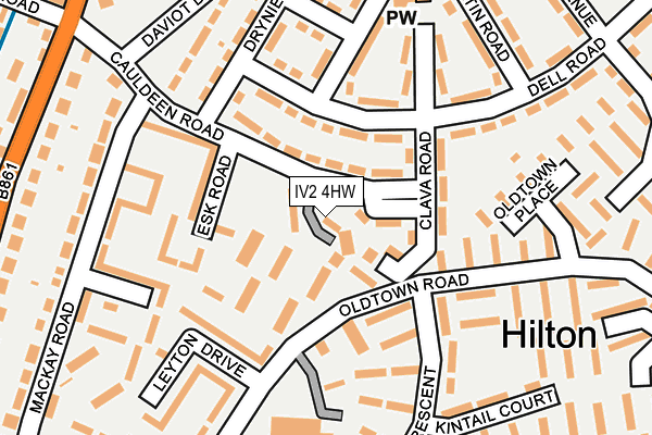 IV2 4HW map - OS OpenMap – Local (Ordnance Survey)