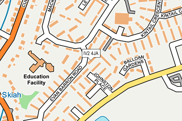 IV2 4JA map - OS OpenMap – Local (Ordnance Survey)