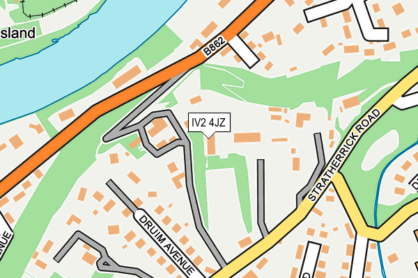 IV2 4JZ map - OS OpenMap – Local (Ordnance Survey)