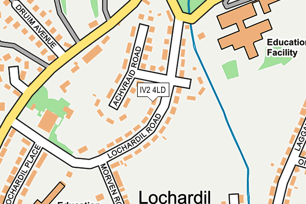 IV2 4LD map - OS OpenMap – Local (Ordnance Survey)