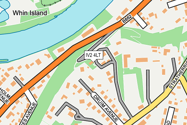 IV2 4LT map - OS OpenMap – Local (Ordnance Survey)