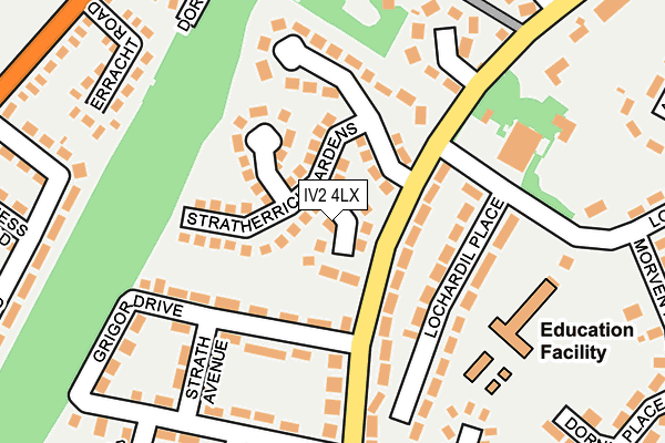 IV2 4LX map - OS OpenMap – Local (Ordnance Survey)