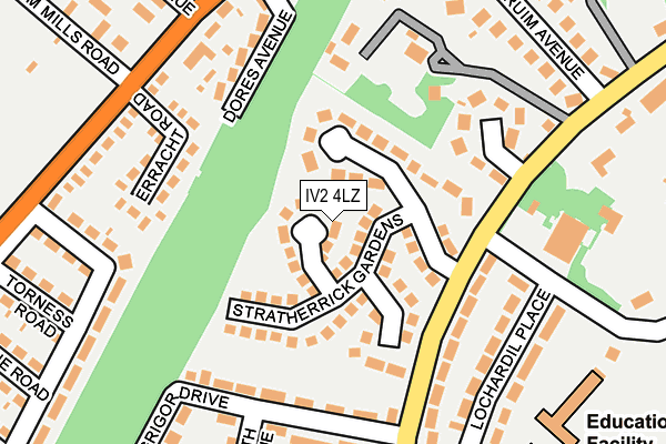 IV2 4LZ map - OS OpenMap – Local (Ordnance Survey)