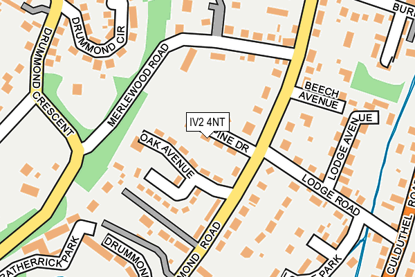 IV2 4NT map - OS OpenMap – Local (Ordnance Survey)