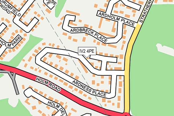 IV2 4PE map - OS OpenMap – Local (Ordnance Survey)