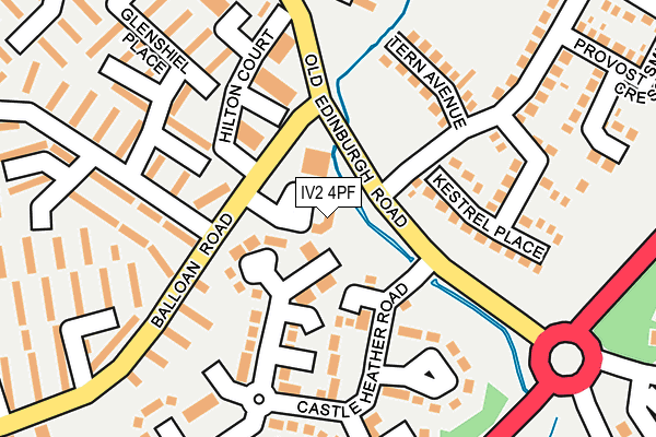 IV2 4PF map - OS OpenMap – Local (Ordnance Survey)