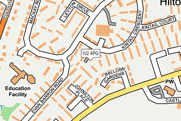 IV2 4PG map - OS OpenMap – Local (Ordnance Survey)