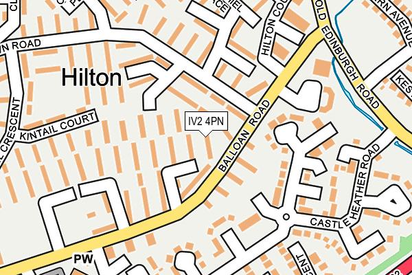 IV2 4PN map - OS OpenMap – Local (Ordnance Survey)