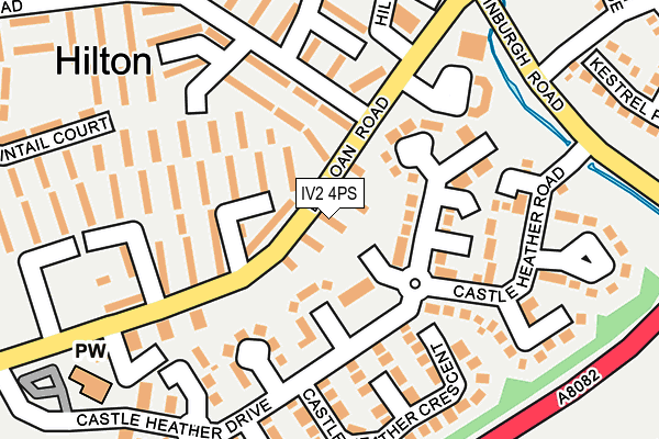 IV2 4PS map - OS OpenMap – Local (Ordnance Survey)