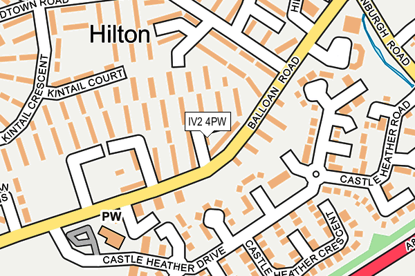 IV2 4PW map - OS OpenMap – Local (Ordnance Survey)