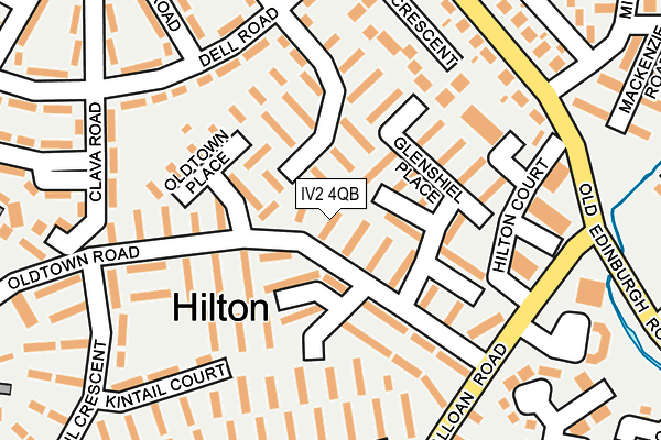 IV2 4QB map - OS OpenMap – Local (Ordnance Survey)