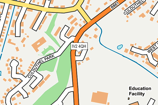 IV2 4QH map - OS OpenMap – Local (Ordnance Survey)