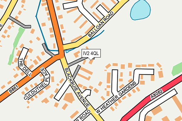 IV2 4QL map - OS OpenMap – Local (Ordnance Survey)