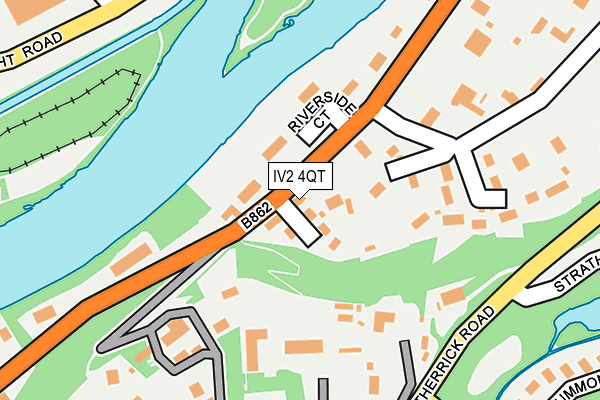 IV2 4QT map - OS OpenMap – Local (Ordnance Survey)