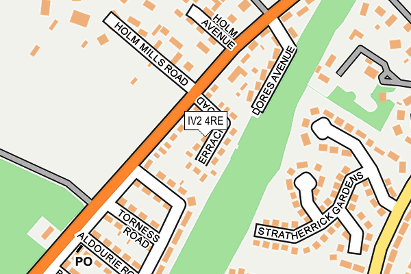 IV2 4RE map - OS OpenMap – Local (Ordnance Survey)