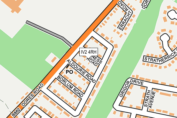 IV2 4RH map - OS OpenMap – Local (Ordnance Survey)