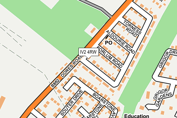 IV2 4RW map - OS OpenMap – Local (Ordnance Survey)