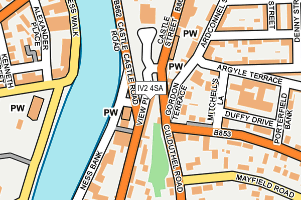 IV2 4SA map - OS OpenMap – Local (Ordnance Survey)