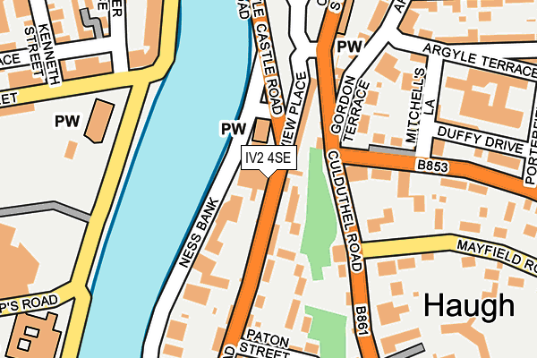 IV2 4SE map - OS OpenMap – Local (Ordnance Survey)