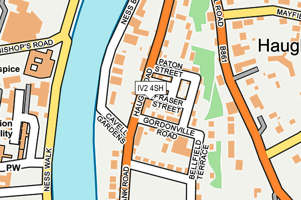 IV2 4SH map - OS OpenMap – Local (Ordnance Survey)