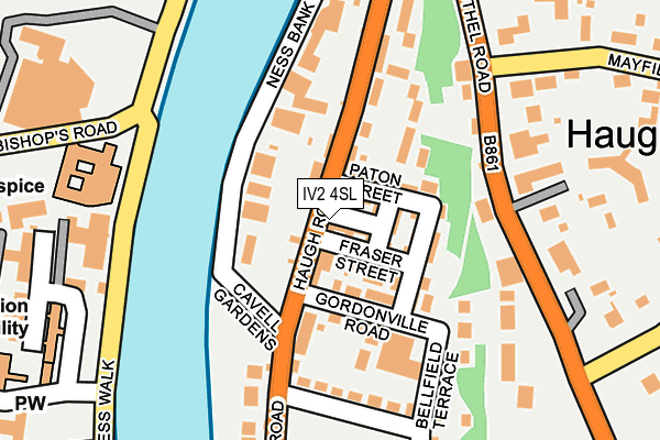 IV2 4SL map - OS OpenMap – Local (Ordnance Survey)