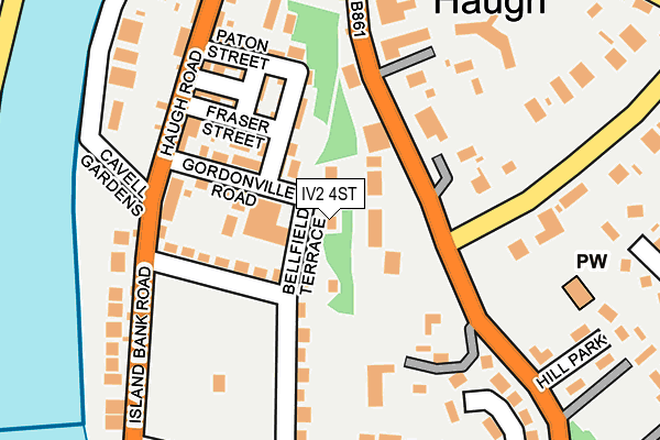 IV2 4ST map - OS OpenMap – Local (Ordnance Survey)