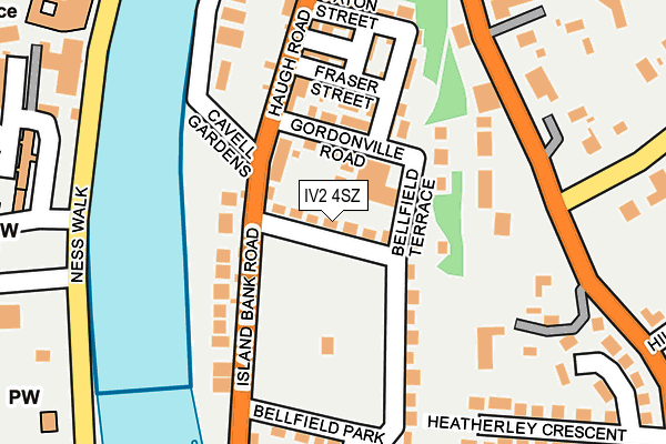 IV2 4SZ map - OS OpenMap – Local (Ordnance Survey)