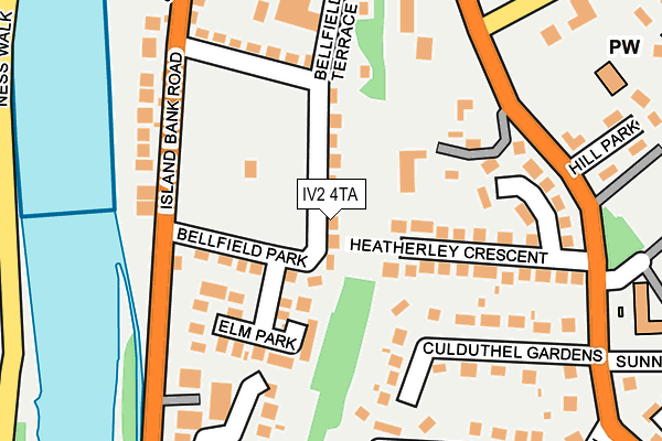 IV2 4TA map - OS OpenMap – Local (Ordnance Survey)