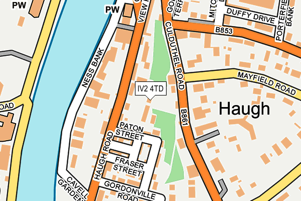 IV2 4TD map - OS OpenMap – Local (Ordnance Survey)