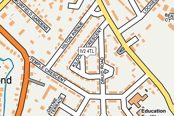 IV2 4TL map - OS OpenMap – Local (Ordnance Survey)