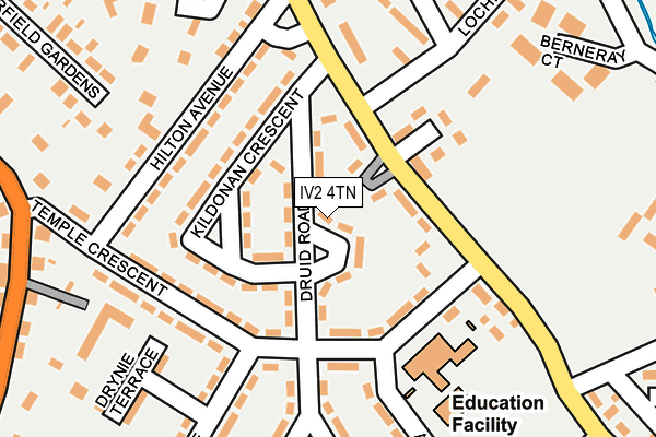 IV2 4TN map - OS OpenMap – Local (Ordnance Survey)