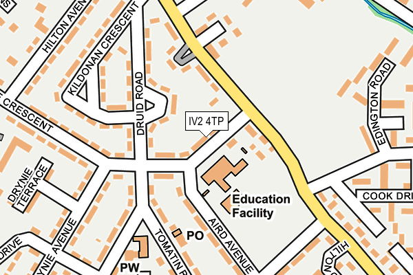 IV2 4TP map - OS OpenMap – Local (Ordnance Survey)