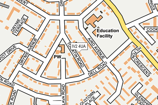 IV2 4UA map - OS OpenMap – Local (Ordnance Survey)