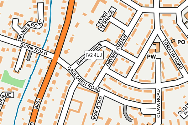 IV2 4UJ map - OS OpenMap – Local (Ordnance Survey)