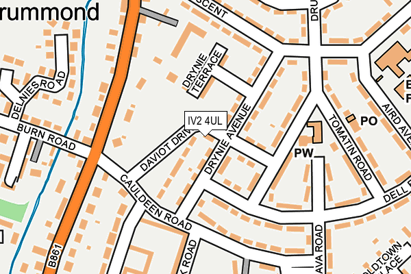 IV2 4UL map - OS OpenMap – Local (Ordnance Survey)