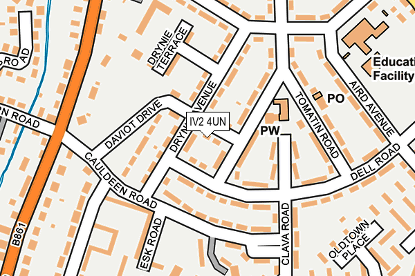 IV2 4UN map - OS OpenMap – Local (Ordnance Survey)