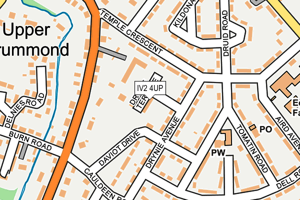 IV2 4UP map - OS OpenMap – Local (Ordnance Survey)