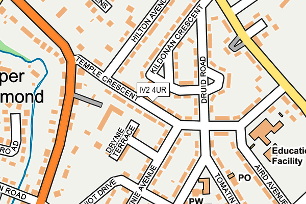 IV2 4UR map - OS OpenMap – Local (Ordnance Survey)