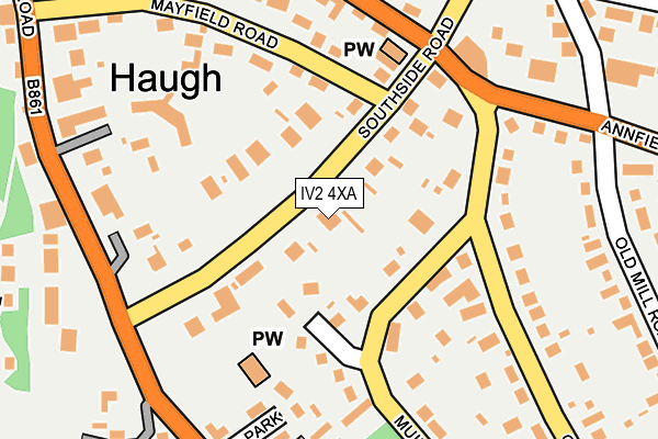 IV2 4XA map - OS OpenMap – Local (Ordnance Survey)