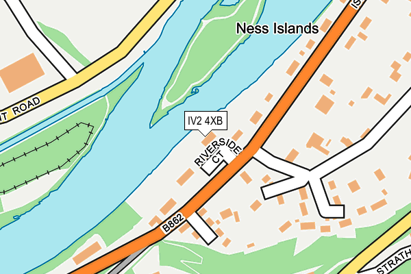 IV2 4XB map - OS OpenMap – Local (Ordnance Survey)