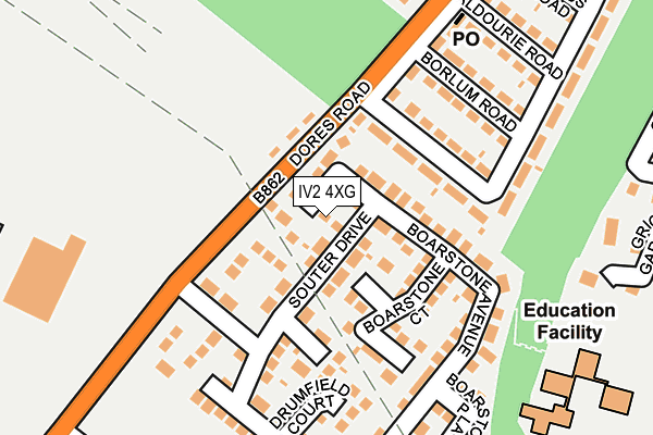 IV2 4XG map - OS OpenMap – Local (Ordnance Survey)