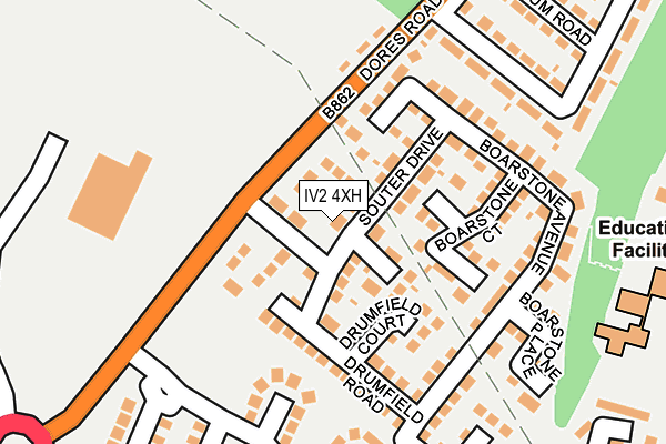 IV2 4XH map - OS OpenMap – Local (Ordnance Survey)