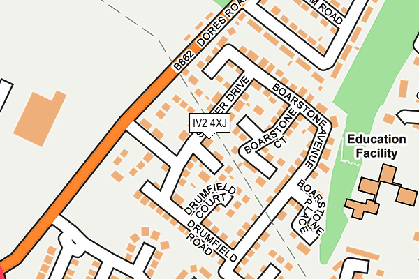 IV2 4XJ map - OS OpenMap – Local (Ordnance Survey)