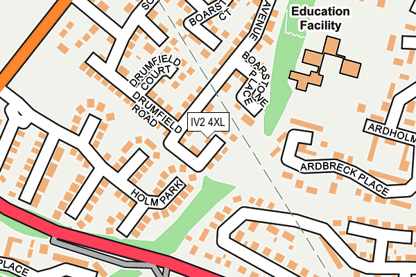 IV2 4XL map - OS OpenMap – Local (Ordnance Survey)