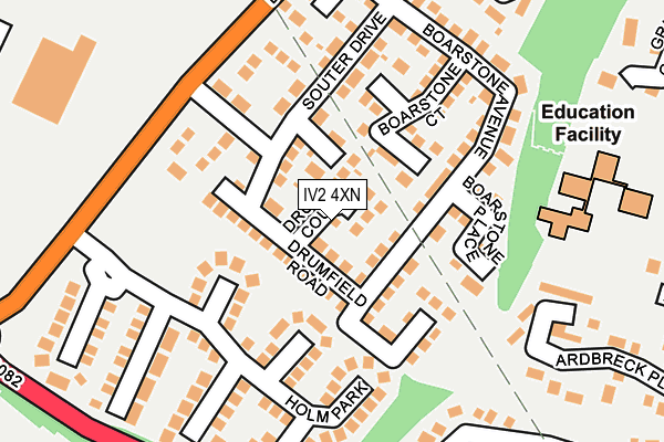 IV2 4XN map - OS OpenMap – Local (Ordnance Survey)